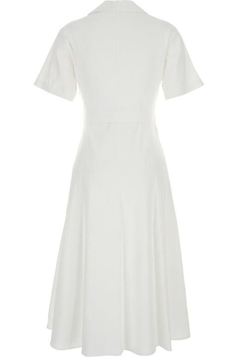 Theory Dresses for Women Theory Ss Slit Vol Dr.white