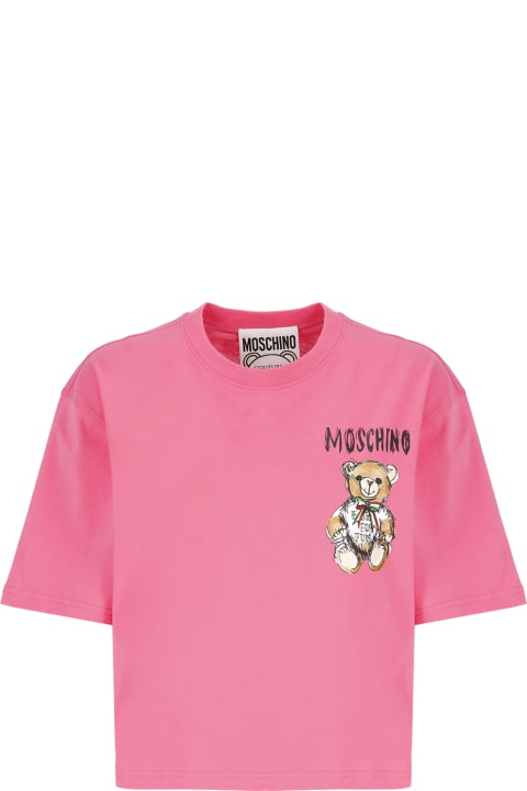 Fashion for Women Moschino Drawn Teddy Bear T-shirt