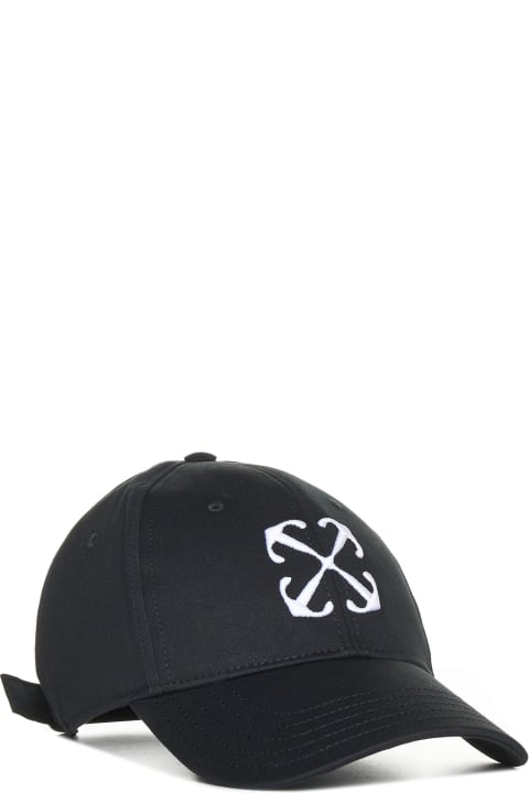 Hats for Women Off-White Baseball Cap With Embroidery