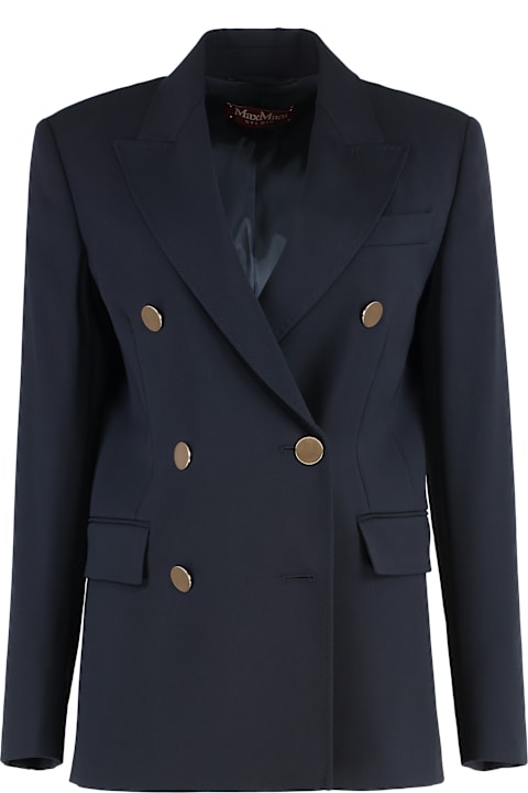 Max Mara Studio for Women Max Mara Studio Edicola Double-breasted Wool Blazer