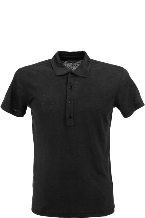 Majestic Filatures Clothing for Men Majestic Filatures Linen Polo Shirt With Short Sleeves