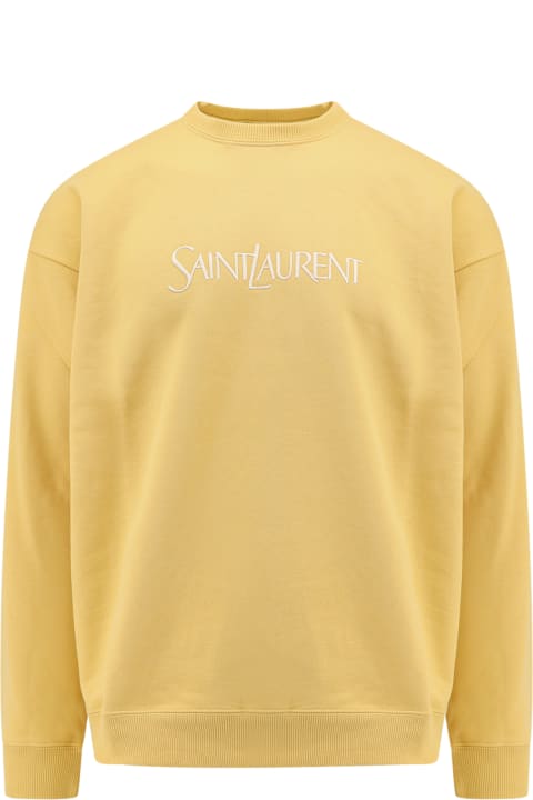 Saint Laurent for Men Saint Laurent Logo Embroidery Sweatshirt
