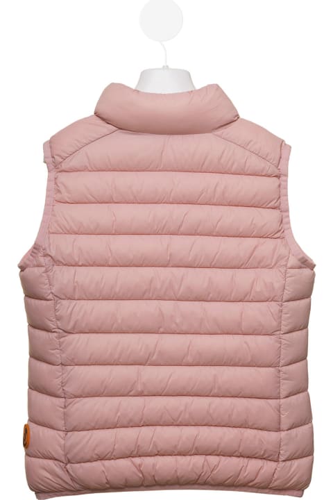 Save The Duck Kids Girl's Pink Andy Padded Gilet