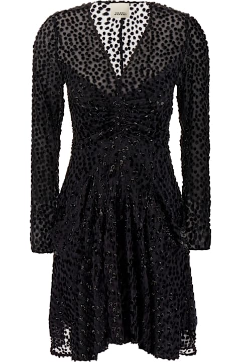 فساتين لـ السيدات Isabel Marant Black Viscose Blend Dress