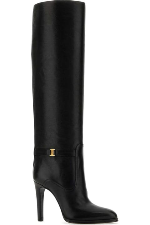 Fashion for Women Saint Laurent Black Leather Diane Boots