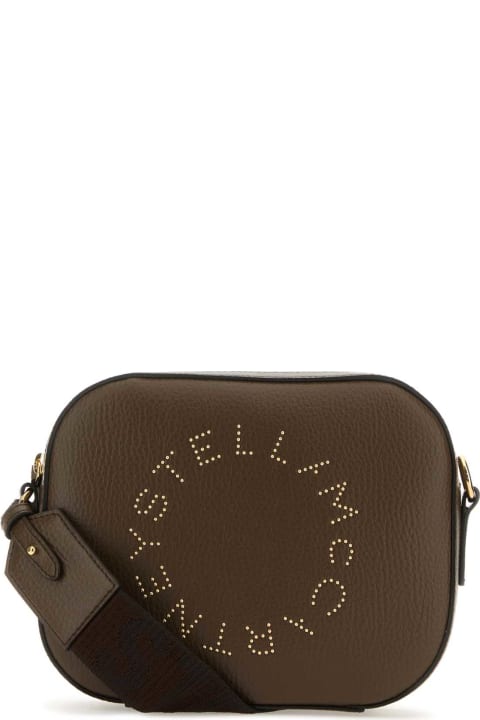Stella McCartney for Men Stella McCartney Brown Alter Mat Small Stella Logo Crossbody Bag