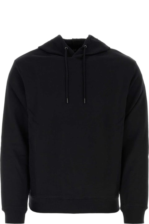 A.P.C. Fleeces & Tracksuits for Men A.P.C. Black Cotton Sweatshirt