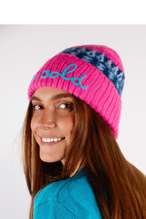 أدوات منزلية MC2 Saint Barth Woman Soft Beanie With Nordic Jacquard And Embroidery