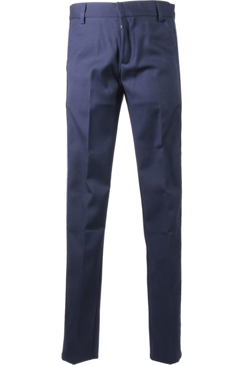 Billybandit Pantaloni Blu Navy Con Dettagli In Velluto