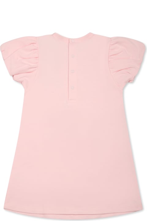 أدوات منزلية Marc Jacobs Pink Dress For Baby Girl With Bag Print