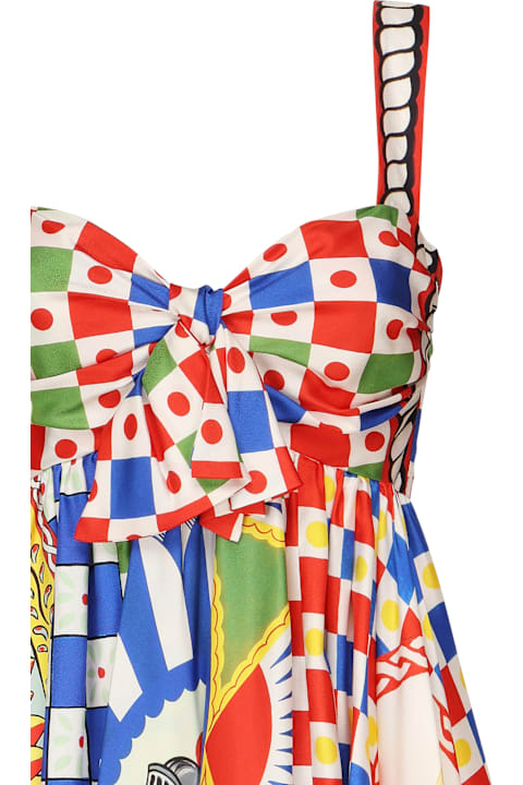 Dresses for Women Dolce & Gabbana Carretto Print Silk Dress