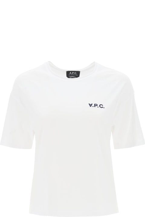 A.P.C. for Women A.P.C. Boxy T-shirt With Logo Print