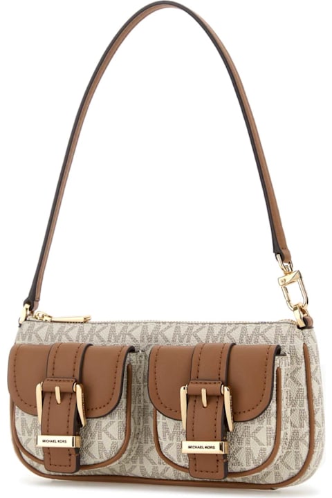 Homeware Michael Kors Printed Canvas Zoe Shoulder Bag