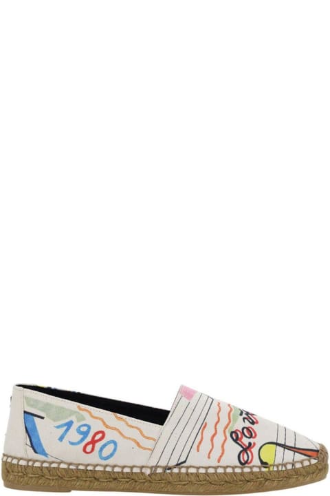 Loafers & Boat Shoes for Men Saint Laurent Abstract Pattern Printed Espadrilles