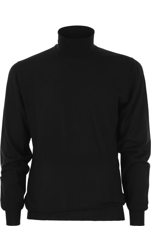 Fedeli Fleeces & Tracksuits for Men Fedeli Derby - Wool Turtleneck Sweater