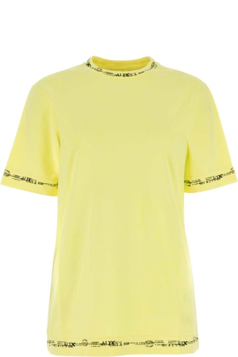 ウィメンズ 1017 ALYX 9SMのトップス 1017 ALYX 9SM Fluo Yellow Cotton T-shirt