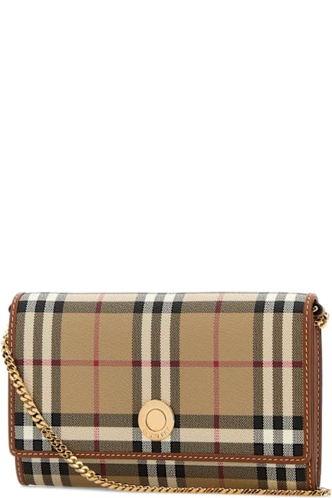 Burberry Printed Canvas Check Wallet