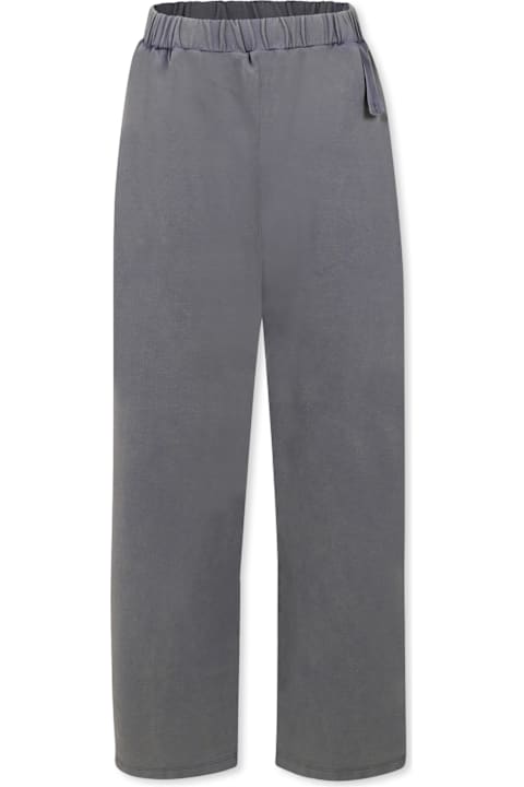Douuod Bottoms for Girls Douuod Grey Trousers For Girl With Logo