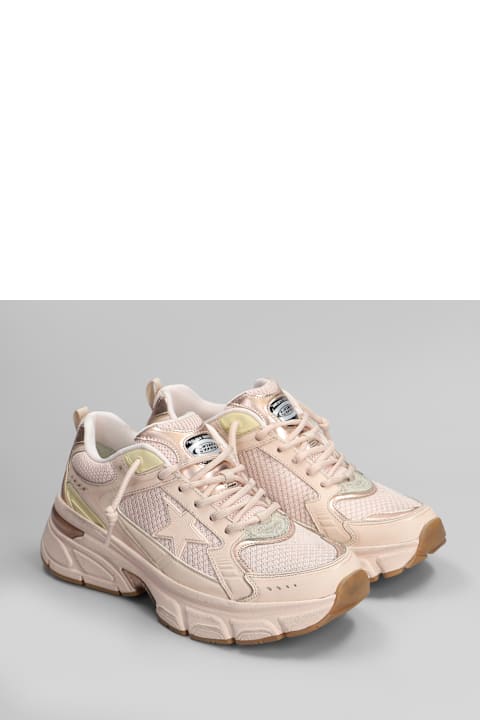 Sneakers for Women Golden Goose Lightstar Sneakers In Rose-pink Leather And Fabric