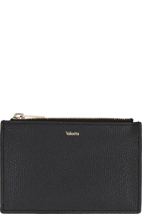 メンズ Valextraの財布 Valextra Leather Card Holder