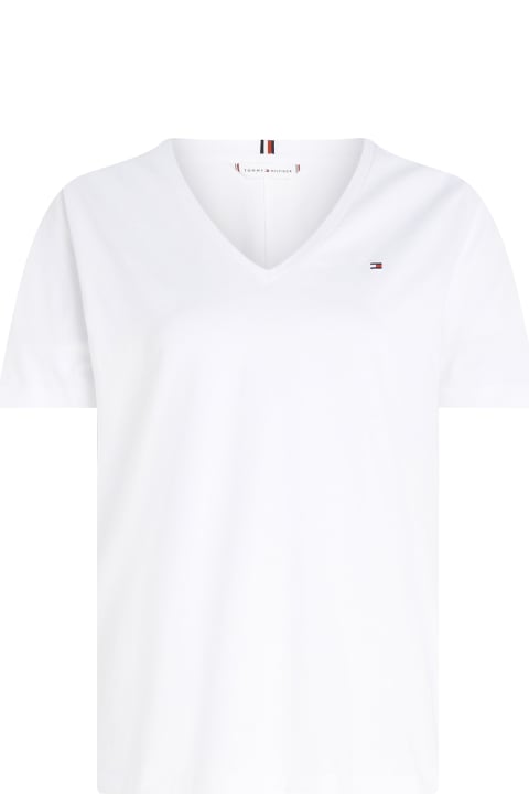 Tommy Hilfiger Topwear for Women Tommy Hilfiger Modern T-shirt With V-neckline