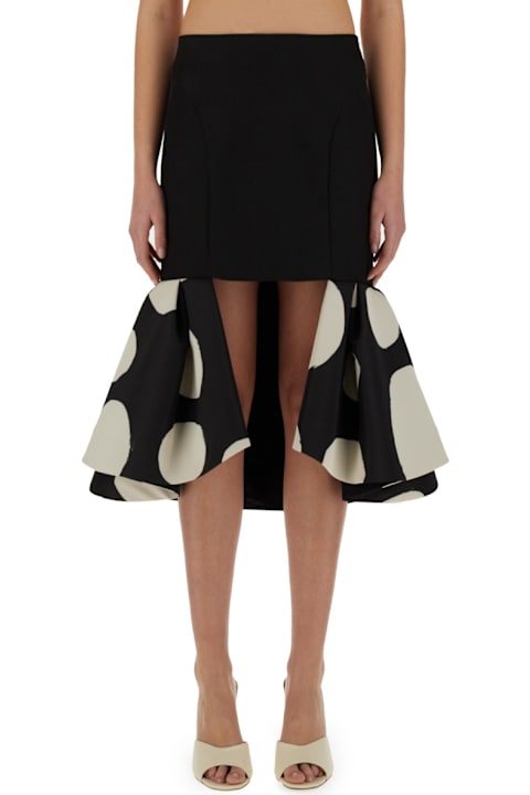 Nina Ricci for Men Nina Ricci Midi Skirt With Double Ruffles