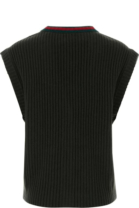 Homeware Gucci Bottle Green Wool Vest