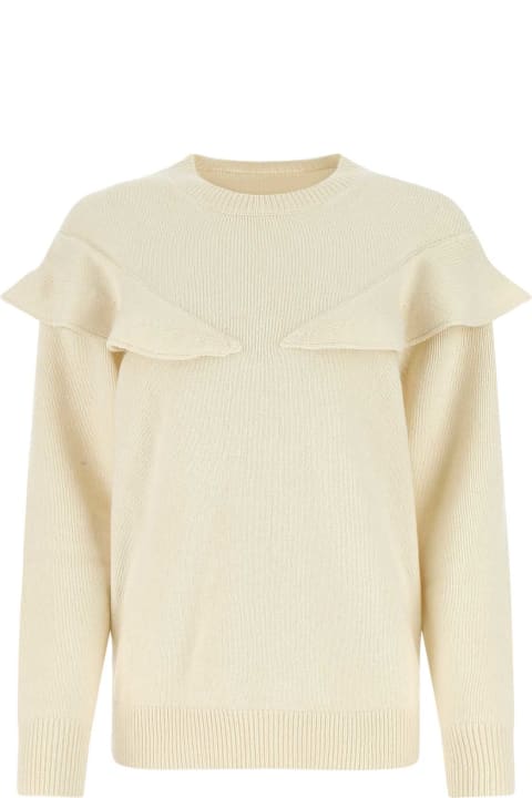 Chloé for Women Chloé Ivory Cashmere Oversize Sweater