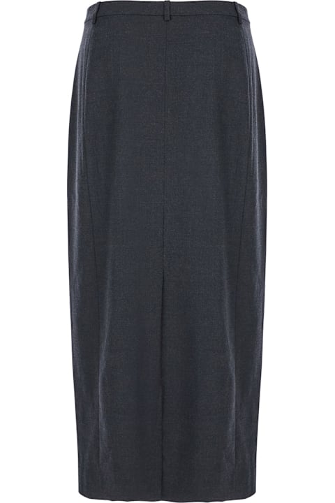 Theory Skirts for Women Theory Hw Midi Trsr Sk.wool