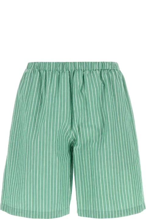 The Row Men The Row Embroidered Cotton Zindel Bermuda Shorts