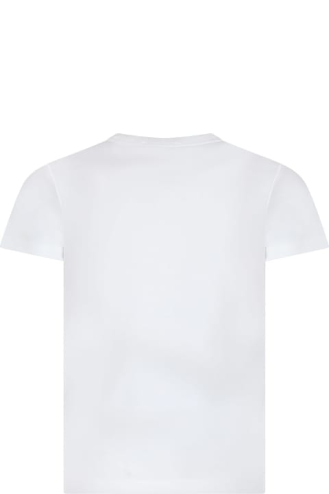 Fashion for Women Marc Jacobs White T-shirt For Girl With Car Print And Logo