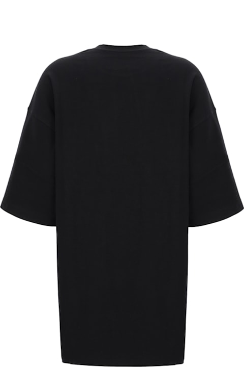 Moschino for Women Moschino Black Cotton Oversize T-shirt Dress