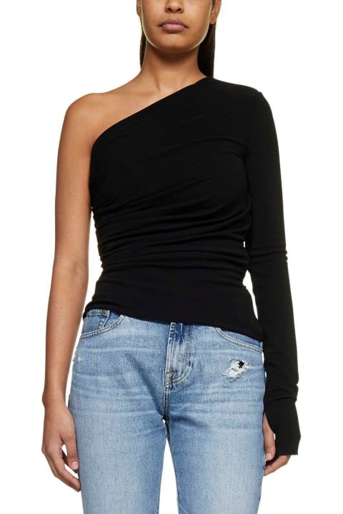 Dsquared2 Topwear for Women Dsquared2 One-shoulder Curved Hem Top