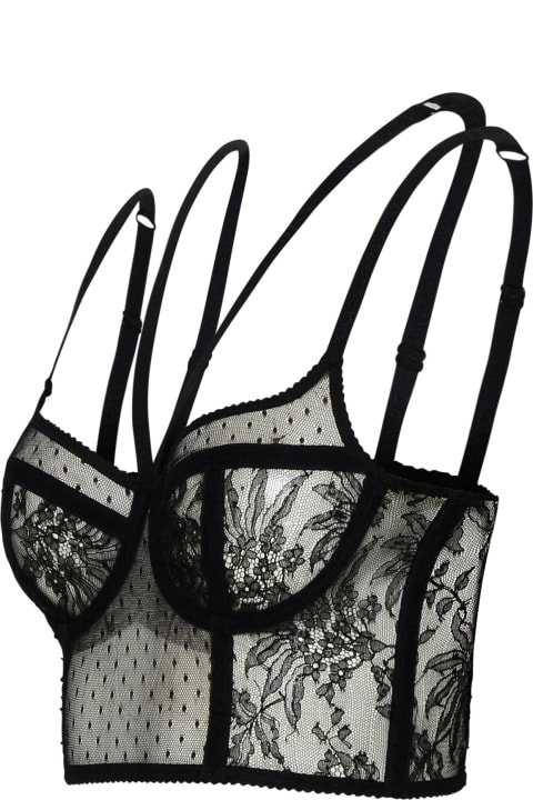 Underwear & Nightwear for Women Dolce & Gabbana Black Lace Top