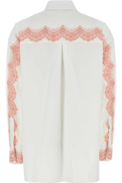Dolce & Gabbana Topwear for Women Dolce & Gabbana Lace Detailed Oversize Poplin Shirt