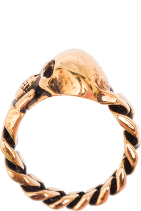 Jewelry Sale for Women Alexander McQueen Skull Chain Ring
