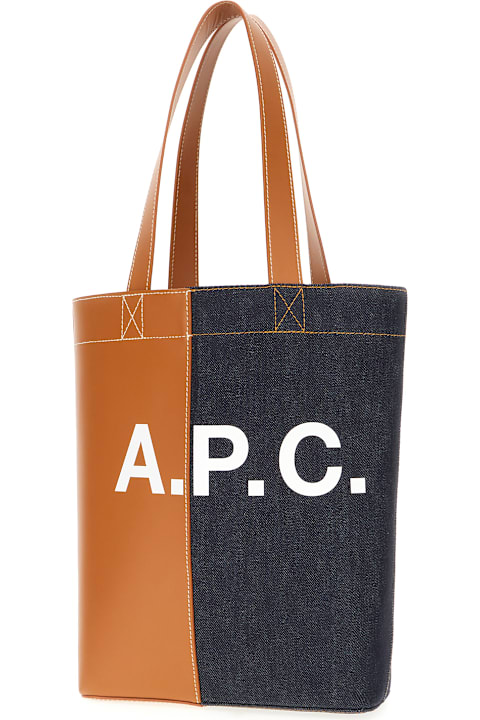 A.P.C. for Women A.P.C. Multicolor Denim And Fabric Axel Shoulder Bag