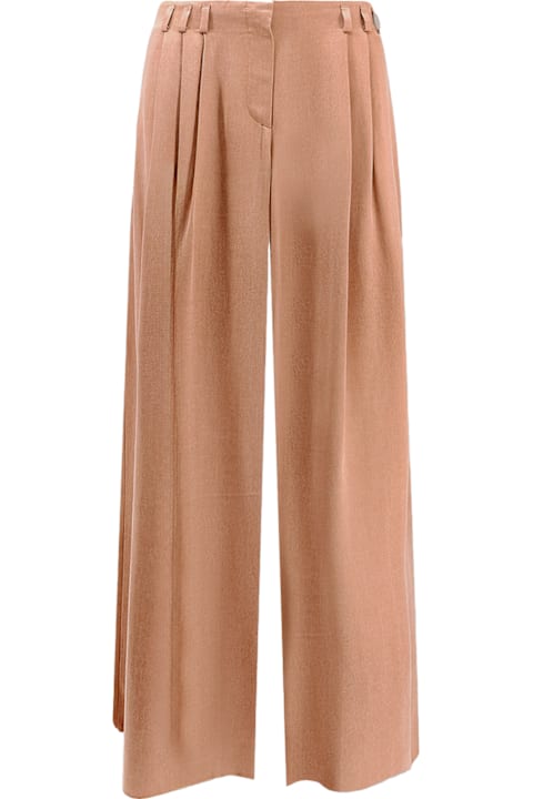 Giorgio Armani for Women Giorgio Armani Eco-viscose E Cupro Trouser With Pinces