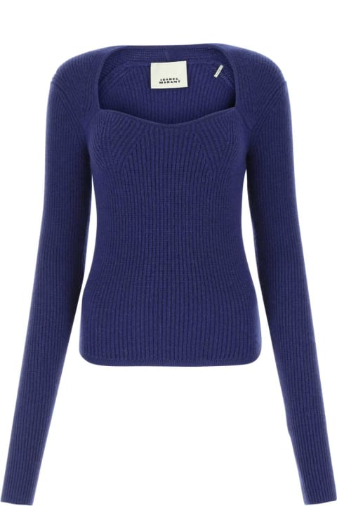 ウィメンズ新着アイテム Isabel Marant Blue Wool Blend Bailey Sweater