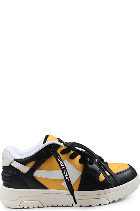 Homeware Off-White Yellow Sneakers For Boy With Arrow