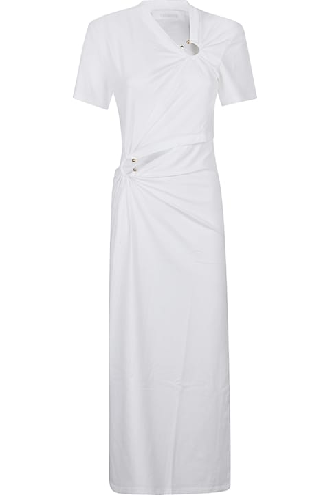 Paco Rabanne لـ Women Paco Rabanne Short Sleeve Long Dress