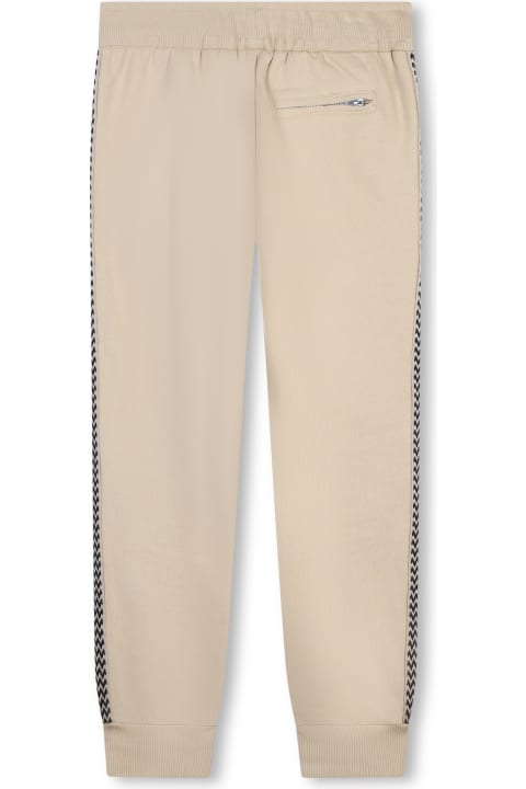 Lanvin Bottoms for Boys Lanvin Pantaloni Sportivi Con Bordo A Righe