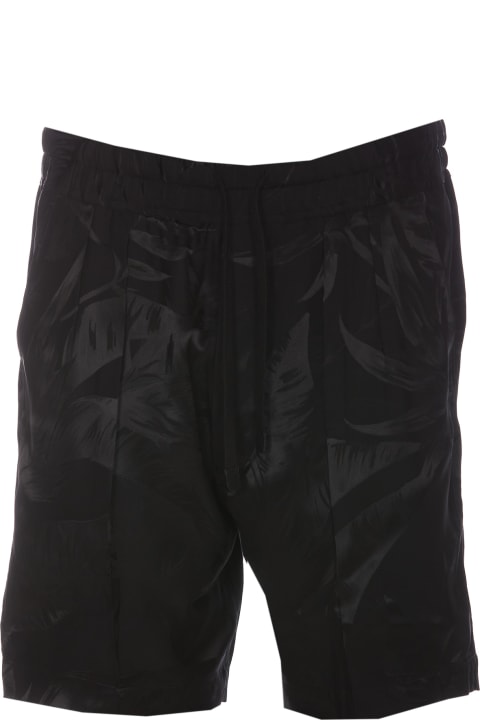 Pants for Men Tom Ford Floral Viscose Jacquard Leaf Short