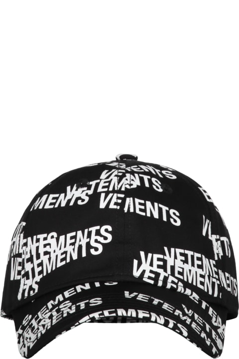 Hats for Men VETEMENTS All Over Logo Baseball Cap