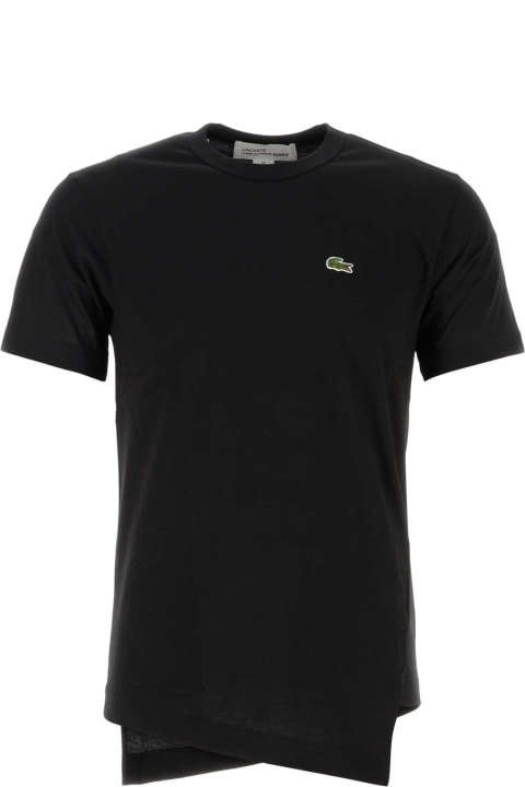 Fashion for Men Comme des Garçons Shirt Black Cotton Comme Des Garã§ons Shirt X Lacoste T-shirt
