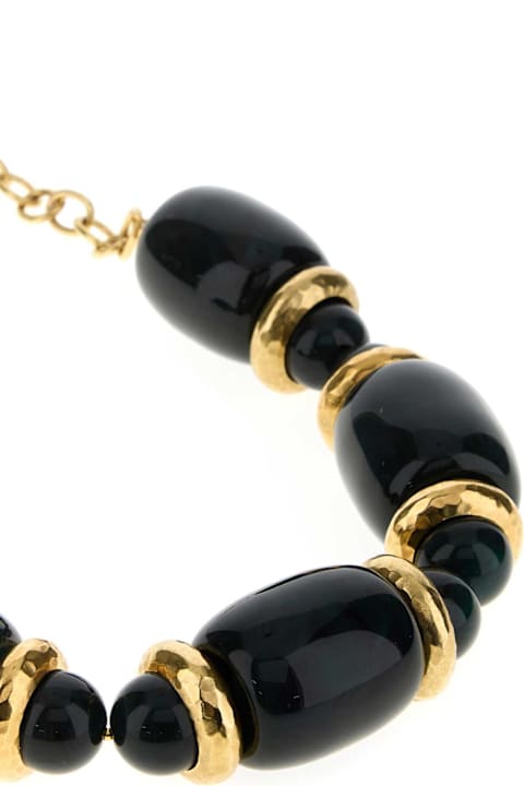 Homeware Saint Laurent Two-tone Resin And Metal Necklace