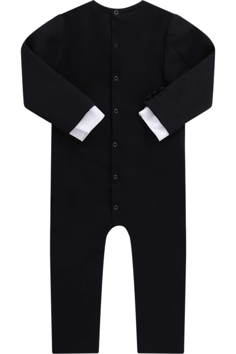 Dsquared2 Bodysuits & Sets for Baby Boys Dsquared2 Black And White Smoking For Baby Boy