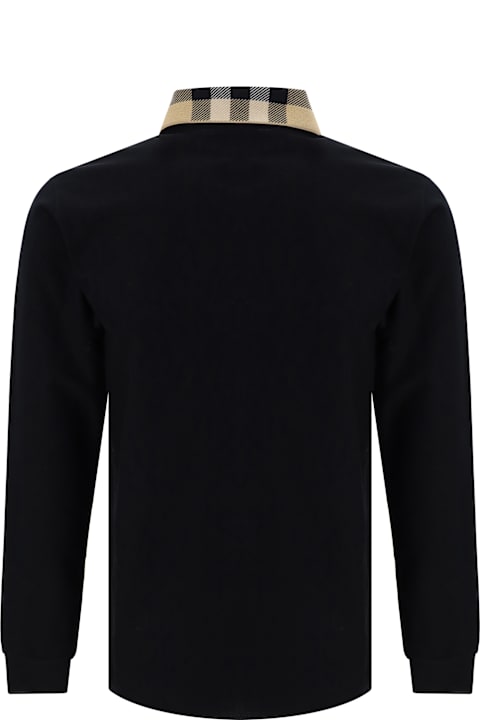 Burberry Topwear for Men Burberry Long Sleeve Polo Shirt