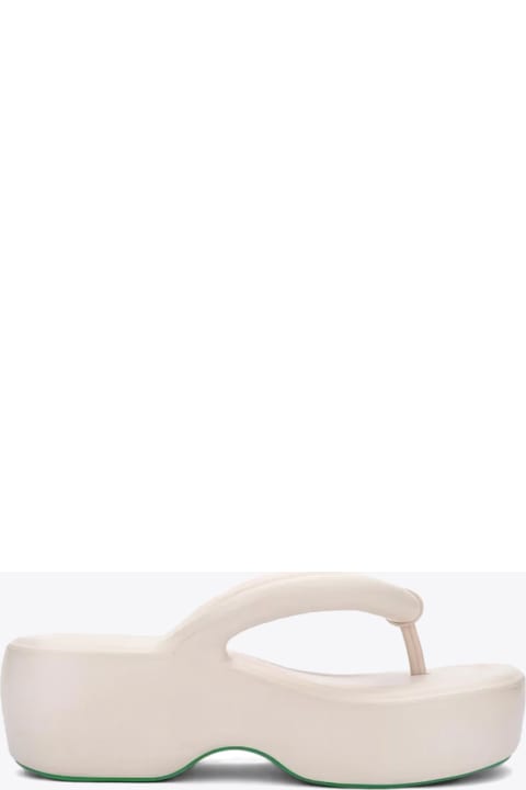 Melissa Free Platform Ad Off white rubber platform flip-flop - Free
