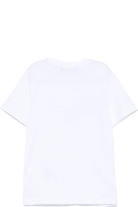 Dsquared2 قمصان بياقة دائرية وقمصان البولو لـ بنات Dsquared2 T-shirt Con Applicazione